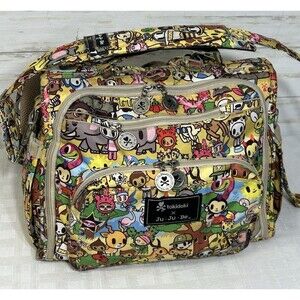 Tokidoki Ju Ju Be Animalini Zoo Convertible Diaper Bag Backpack Shoulder W/ Pad